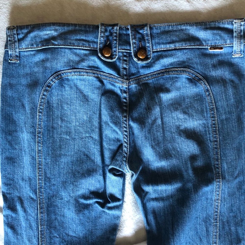 Ditto’s 🧡🤎saddleback low rise jeans 👖👖w/ charm bracelet sz30 🧡🤎